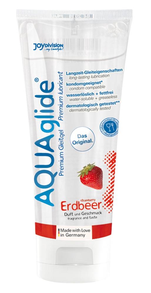 Aquaglide Aroma Jordbær Glidecreme - Vegansk Nydelse