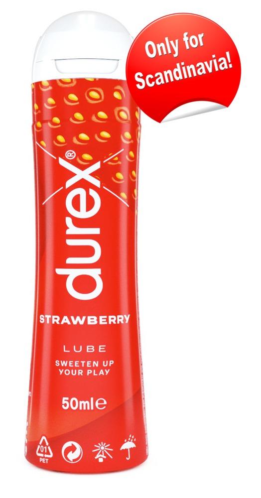 Durex Jordbær Glidegel - Søde, fugtige oplevelser!