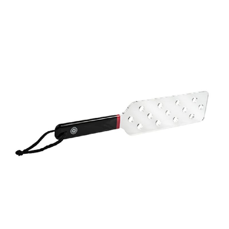 Akryl Spanking Paddle med Polkaprikker - Perfekt til Leg!