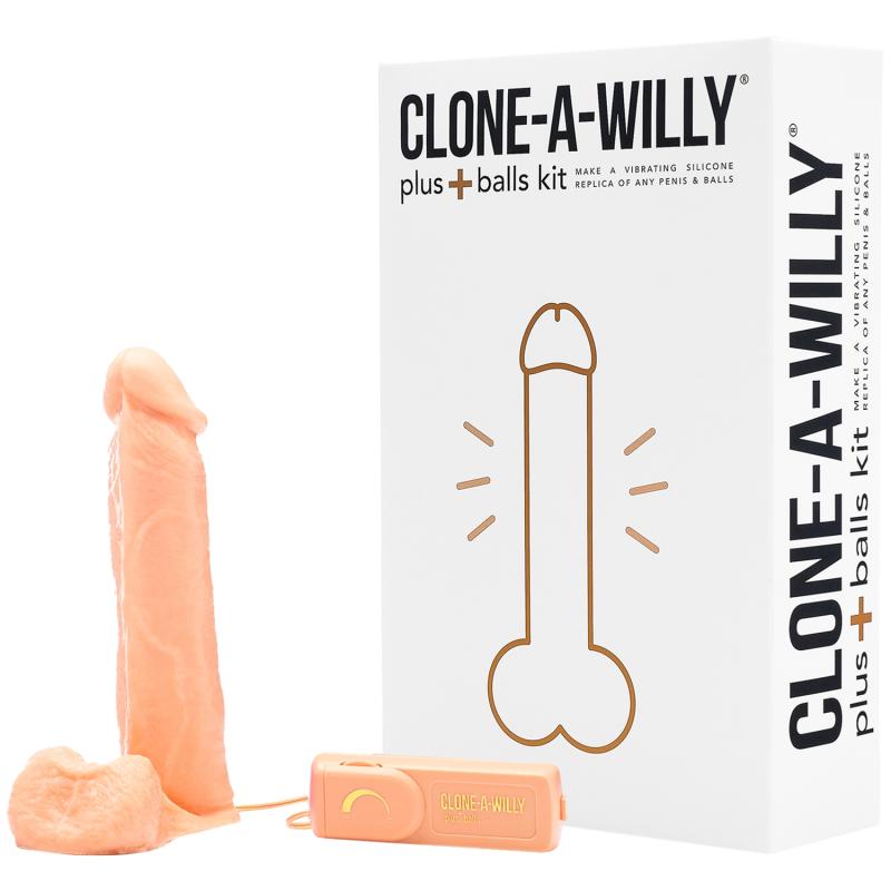Clone A Willy Plus Balls DIY Dildo Klon Sæt - Lys Tone