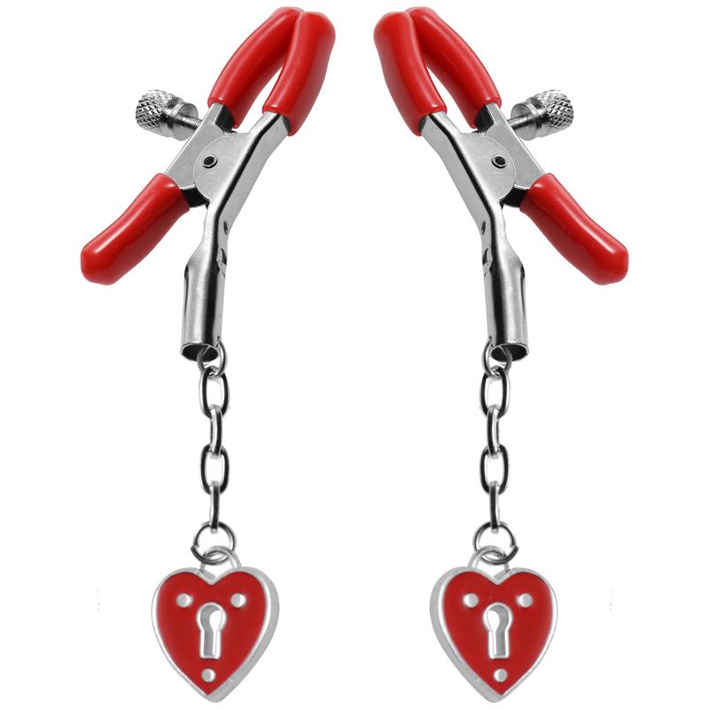 Captive Heart Brystklemmer i Rød fra Master Series