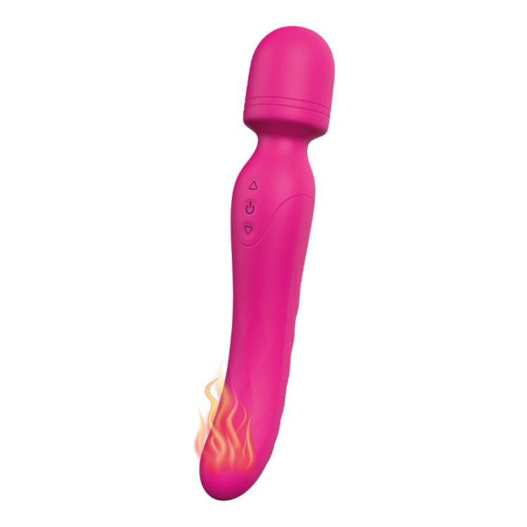 2 i 1 Varmende Massagestav med Kraftige Vibrationer