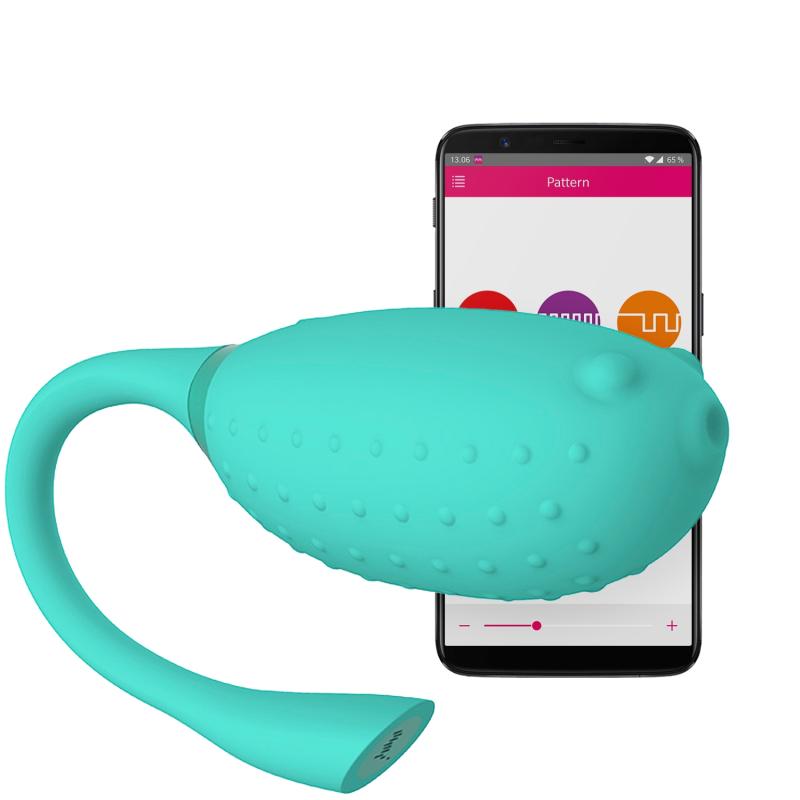 App-styret Fugu Vibrator i Turkis fra Magic Motion