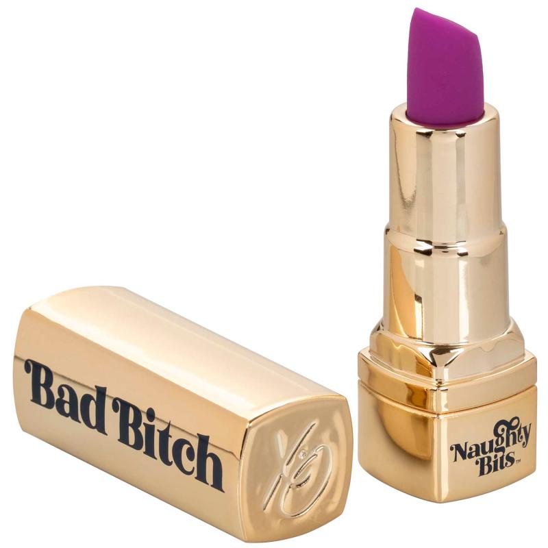 Bad Bitch Lipstick Vibrator i Guld - Diskret Nydelse