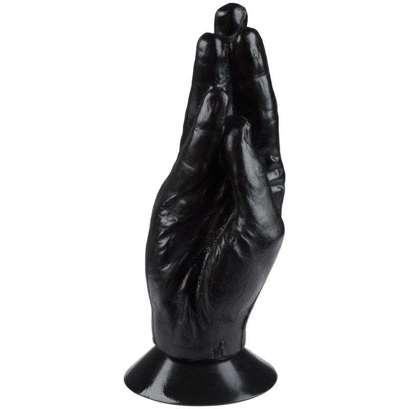 All Black Otto Fisting Dildo med Sugekop - 20 cm