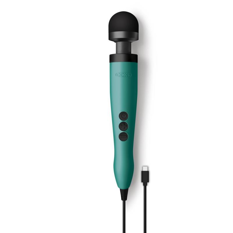 3 USB-C Magic Wand i Turkis fra Doxy - Ultimativ Nydelse