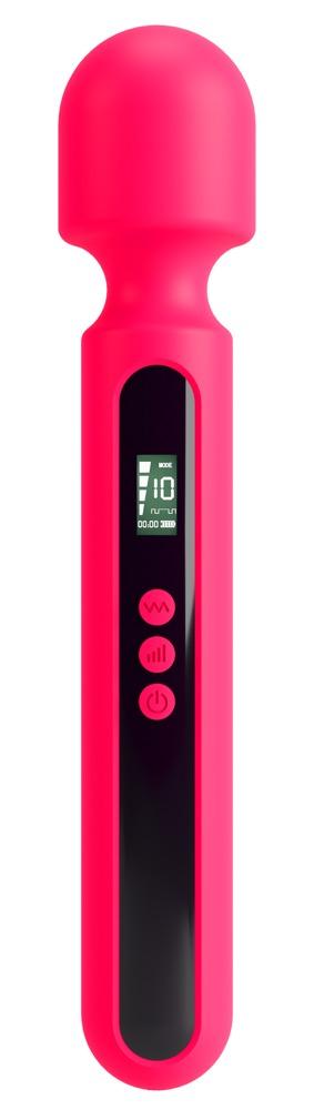 "Pink Sunset Vægvibrator med Digitalt Display"