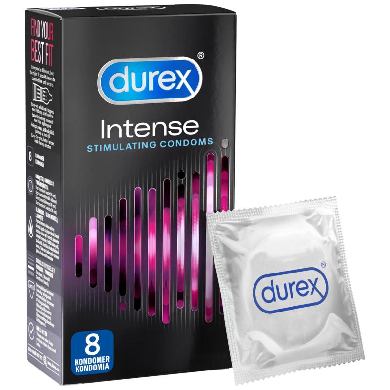 Durex Intense Kondomer 8 St - Øget Følsomhed og Stimulation