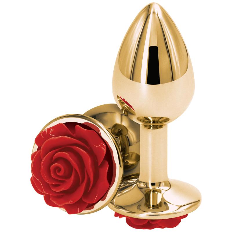 Bagtil Assets Rose Lille Rød Buttplug - Elegant Design