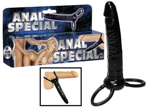 Anal Dildo i Sort - Perfekt til Samtidig Nydelse!