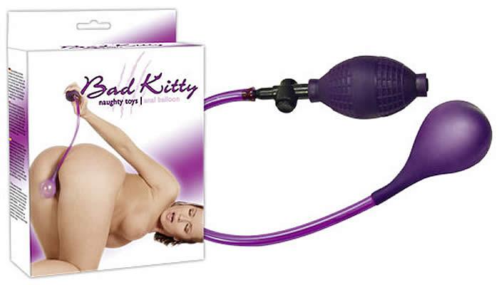 Anal Balloon - Bad Kitty med Håndpumpe i Lilla