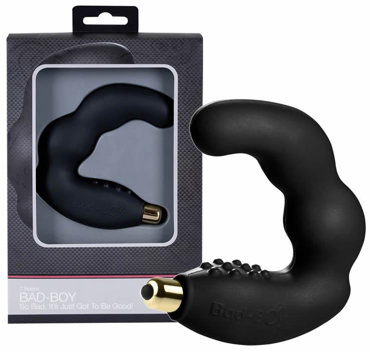 Bad Boy Prostata Vibrator - Sort Silikone med Justerbar Vibration