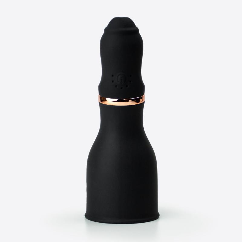 Climax Penis Vibrator Kop, Sort - 10 Vibrationer!