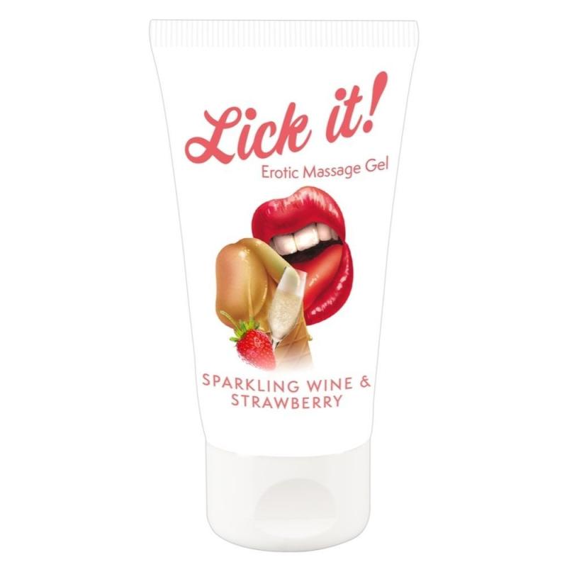 Lick It! Erotisk Massagegel - Frække Smagsvarianter