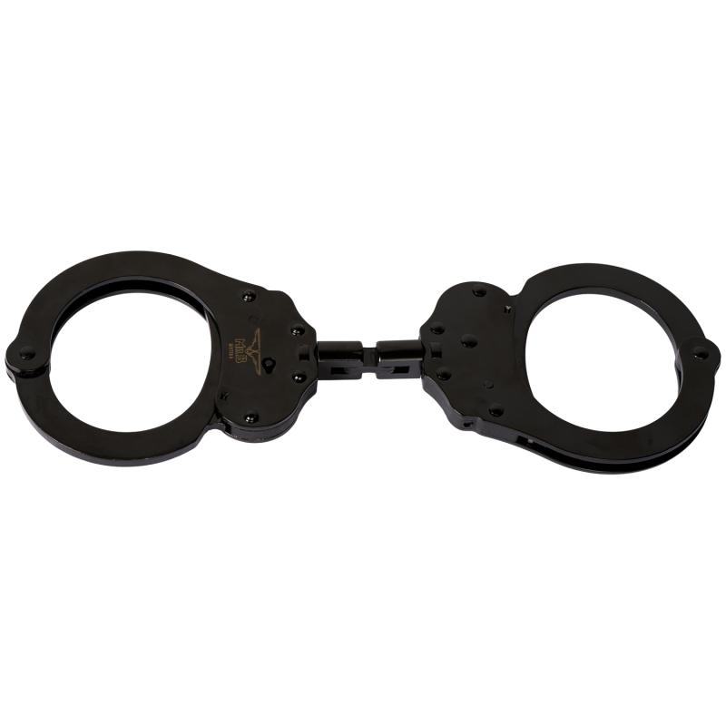 Dobbeltlås Cuff med Hoop - Sort fra Mister B