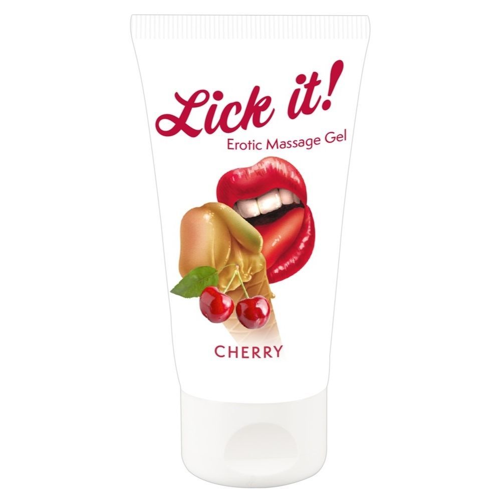 Lick It! Erotic Massage Gel Kirsebær fra Laid