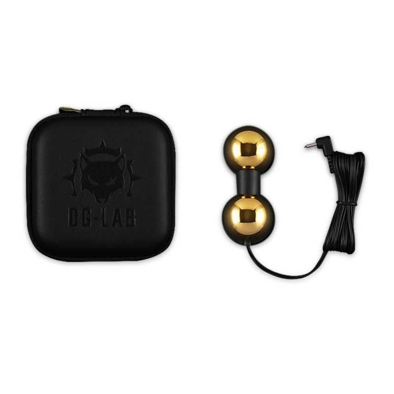 Dungeon Lab Bi Polar Double Ball Electrode Gold fra Dungeon-lab
